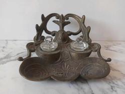 ANTİKA 1900 BAŞLARI EKSİKSİZ BRONZ FRANSIZ HOKKA