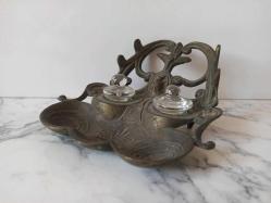 ANTİKA 1900 BAŞLARI EKSİKSİZ BRONZ FRANSIZ HOKKA