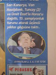 10 MAYIS 2004 PAS FOTOMAÇ GAZETESİ ŞAMPIYON FENERBAHÇE