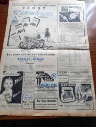 Yeni İstanbul Gazetesi - 25 Mayıs 1952 - Mustafa Nermi - Dörtlü Müzakereler Dün Resmen Bonn'da Başladı - İran Sovyet Notasını Reddedecek - Kocaeli Demokrat Parti İl Kongresi Toplandı - Bahar Bayramı - İnkılap Partisinin Kurulması Haberleri Tahakkuk Etmek Üzere - Yalancı Yazan Bedii Faik Resimleyen Turhan Selçuk Yazı Dizisi - Gureba Hastanesi'nde İki Kliniğin Temeli Dün Atıldı - Orhan Kaftancı Millet Partisi İl Başkanı Oldu - Amerika'nın En Eski Eczahane Sahiplerinden J. Weisbard İstanbul'da - Ruslar Berlin'de Yolları Kapatıyor - Hitler'in Doğduğu Ev- Yunanistan Garbi Trakya Valisi Kosti Trayados Bugün İstanbul'a Geliyor - Kaç Yerde Şeker Fabrikası Açılacak - İftar Sofrası - Profesyonel Ligi'n Son Hafta Karşılaşmaları - Galatasaray Beşiktaş'la Karşılaşıyor - Avrupa'nın En Tehlikeli Adamı Skorzeny Anlatıyor Mussolini'yi Nasıl Kaçırdım Yazı Dizisi - Yeni İstanbul Gazetesi Himalaya'da - Fendt Dieselross Traktörleri - Çapamarka - Omega Saati