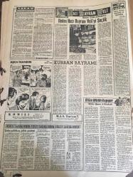 YENİ SABAH GAZETESİ 4 MAYIS 1963  YIL :25 SAYI :8673---Bayındırlık Vekili Seçkin Açıkladı :Türkiye 'nin  en mühim  meselesi :Keban Barajı ---Zonguldak ta trafik kazası 8 kişi  öldü -- Bayram şekeri için  arkadaşını  öldürdü --Suriye de 6  vekil istifa etti --Bayramlaşma :Sivavuşgil ---Lise ve  Ortaokullarda ders  programı  değiştirildi --Pazartesi  yapılacak dev maç için  :Fenerbahçe ve Beşiktaş  Dün Akşam  Kampa Girdi --Galatasaray ,K.Paşa ile bugün  karşılaşıyor ---Güreşi kurtarma  çarelerini Şura altı  madde de  topladı --Brezilya yine mağlup etti --Yugoslav  Futbolcular  Bayram Ertesi Geliyor --Basketbol da  H. Okulu :56 Galatasaray  :53--Kızlarda Gazi Eğitim  Türkiye Basket Şampiyonu --