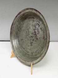 Antika Osmanlı Yazılı Tarihli Bakır Tabak