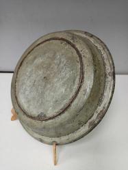 Antika Osmanlı Yazılı Tarihli Bakır Tabak