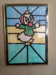 EL YAPIMI VİTRAY ÇİZGİ FİLM KARAKATERİ