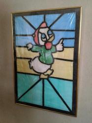 EL YAPIMI VİTRAY ÇİZGİ FİLM KARAKATERİ