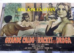 İNTİKAM, ORİJİNAL İTALYANCA SİNEMA BEZ AFİŞİ - GRANDE CALDO PER IL RACKET DELLA DROGA - Darker Than Amber, 1970, FİLM BEZ AFİŞİ / POSTERİ - BÜYÜK BOY - ORİJİNAL - 66 X 45 cm EBADINDA - Original Turkish Big Size Movie Poster - Darker Than Amber, John D. MacDonald, Ed Waters, Rod Taylor, Theodore Bikel, Suzy Kendall, Ahna Capri, William Smith, Janet MacLachlan, Robert Phillips, Jane Russell, James Booth, Oswaldo Calvo