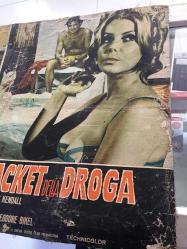 İNTİKAM, ORİJİNAL İTALYANCA SİNEMA BEZ AFİŞİ - GRANDE CALDO PER IL RACKET DELLA DROGA - Darker Than Amber, 1970, FİLM BEZ AFİŞİ / POSTERİ - BÜYÜK BOY - ORİJİNAL - 66 X 45 cm EBADINDA - Original Turkish Big Size Movie Poster - Darker Than Amber, John D. MacDonald, Ed Waters, Rod Taylor, Theodore Bikel, Suzy Kendall, Ahna Capri, William Smith, Janet MacLachlan, Robert Phillips, Jane Russell, James Booth, Oswaldo Calvo