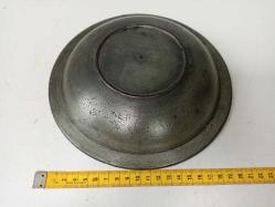 Antika Osmanlı Yazılı Tarihli Bronz Tabak