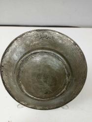 Antika Osmanlı Yeniçeri Bakır Tabak