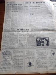 Yeni İstanbul Gazetesi - 12 Mayıs 1952 - Mısır Son İngiliz Tekliflerini Kati Surette Redde Karar Verdi - Mareşal Montgomery Dün Akşam Ankara'ya Geldi - Hamburg Ve Essen'de Komünist Nümayişleri - İsmet İnönü Zonguldak'ta Bir Konuşma Yaptı - Bu Yıl Yeniden 119 Köprü Yaptırılacak - Batı Fransa'da da Uçan Daire Görüldü - Aşık Veysel Jübilesi - Yalancı Yazan Bedii Faik Resimleyen Turhan Selçuk Yazı Dizisi - Adana Vapurundaki Patlama Hadisesi - Cannes Film Festivali Sona Erdi - Serbest Milli Güreş Takımımızın Seçimi - İskenderun'da Petrol Sondajına Son Verilmesi İstendi - İzmir Fuarında Yapılacak Yenilikler - Tütüncüler Federasyonu - Vefa İstanbulspor'u Yendi - Troya Civarında Üç Gün Yazı Dizisi - İstanbul Şehir Tiyatroları - Çapamarka - Zündapp Motosikletleri - Türkiye İş Bankası - Tempo Matador Kamyonetleri Ve Otobüsleri - Gripin