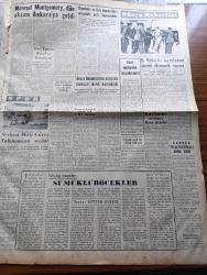 Yeni İstanbul Gazetesi - 12 Mayıs 1952 - Mısır Son İngiliz Tekliflerini Kati Surette Redde Karar Verdi - Mareşal Montgomery Dün Akşam Ankara'ya Geldi - Hamburg Ve Essen'de Komünist Nümayişleri - İsmet İnönü Zonguldak'ta Bir Konuşma Yaptı - Bu Yıl Yeniden 119 Köprü Yaptırılacak - Batı Fransa'da da Uçan Daire Görüldü - Aşık Veysel Jübilesi - Yalancı Yazan Bedii Faik Resimleyen Turhan Selçuk Yazı Dizisi - Adana Vapurundaki Patlama Hadisesi - Cannes Film Festivali Sona Erdi - Serbest Milli Güreş Takımımızın Seçimi - İskenderun'da Petrol Sondajına Son Verilmesi İstendi - İzmir Fuarında Yapılacak Yenilikler - Tütüncüler Federasyonu - Vefa İstanbulspor'u Yendi - Troya Civarında Üç Gün Yazı Dizisi - İstanbul Şehir Tiyatroları - Çapamarka - Zündapp Motosikletleri - Türkiye İş Bankası - Tempo Matador Kamyonetleri Ve Otobüsleri - Gripin