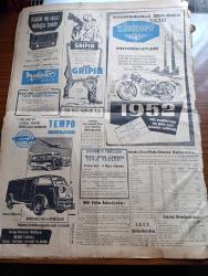 Yeni İstanbul Gazetesi - 1 Mayıs 1952 - Mustafa Nermi - Atina Görüşmeleri Bu Akşam Bitiyor - Adnan Menderes Fuat Köprülü Ve Şükrü Kanatlı Selanik'te Çok İyi Karşılandı - Bugün Bahar Bayramı - Hindiçini Mevzuunda İngiltere Fransa'ya Dün Garanti Verdi - Bulgarlar Bize Bir Nota Verdi -  Vergi Sistemimizde Mevcut Aksaklıklar Düzeltilecek - Yalancı Yazan Bedii Faik Resimleyen Turhan Selçuk Yazı Dizisi - Kerim Ömer Çağlar - Yavrukurtların Mithatpaşa Stadında Dünkü Gösterisi - 1 Mayıs Bahar Bayramı Sebebiyle Resmi Daire Ve Okullar Tatil - Selanik'te Büyük Atatürk'ün Evinde - Birleşik Amerika Harp Koleji Talebeleri Türkiye'ye Geliyor - Sanatkar Gülseren Sadak - Burç Yorumu - Bugün Beşiktaş Ve Fenerbahçe Karşılaşıyor - New York'ta Açılan Bir Türk Sergisi - Zündapp Motosikletleri - Gripin - Tempo Matador Kamyonetleri ve Otobüsleri - Mediator Radyo