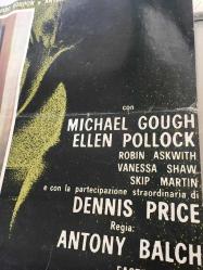İnsan Kasabı, ORİJİNAL İTALYANCA SİNEMA BEZ AFİŞİ -  DIARIO PROIBITO IN UN COLLEGIO FEMMINILE - Horror Hospital, 1973, FİLM BEZ AFİŞİ / POSTERİ - BÜYÜK BOY - ORİJİNAL - 67 X 47 cm EBADINDA - Original Turkish Big Size Movie Poster - Antony Balch, Michael Gough, Robin Askwith, Vanessa Shaw, Ellen Pollock, Dennis Price, Skip Martin, Kurt Christian, Barbara Wendy, Kenneth Benda, Martin Grace