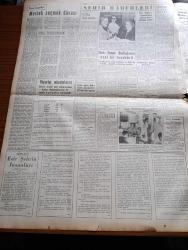 Yeni İstanbul Gazetesi - 5 Ağustos 1952 - Akdeniz Komutanlığı İçin Müzakereler Cereyan Ediyor - Florya Deniz Köşkünde Askeri İktisadi Toplantı - Kore'de Kızıl Genel Karargahı Bombalandı - İzmir'e Turist Akını - Amerika'dan Satın Alınan Hangarlar Gelmeye Başladı - Belçika'da Bir İsyan Teşebbüsü - Esir Şehrin İnsanları Yazan Nureddin Demir (Kemal Tahir) Yazı Dizisi -  İstanbul Valisi Fahreddin Kerim Gökay'a Yugoslavyaya Resmen Davet Mektubu Verildi - Başbakan Adnan Menderes'in Dünkü Temasları - Baydar Derler - Eva Peron'un Naaşını 2.000.000 Kişi Ziyaret Etti - Yunan Komünist Partisi Genel Sekreteri Nikola Zaharyadis Yargılanacak - İskenderun'dan 480 İran Yahudisi Transit Geçti - Milletlerarası Coğrafya Konferansı - Norveç Kralı Yedinci Haakon - Galata Denildiği Zaman Neleri Hatırlarız - Dünyanın En Yaşlı Ağacı General Sharman 3500 Yıllık - London Films Stüdyolarında - Peter Finch - Zündapp Motosikletleri - Fendt Dieselross Traktörleri - Moffat Amerikan Buzdolabı - Nevrozin