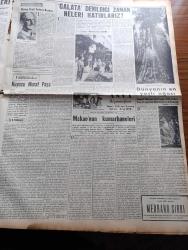 Yeni İstanbul Gazetesi - 5 Ağustos 1952 - Akdeniz Komutanlığı İçin Müzakereler Cereyan Ediyor - Florya Deniz Köşkünde Askeri İktisadi Toplantı - Kore'de Kızıl Genel Karargahı Bombalandı - İzmir'e Turist Akını - Amerika'dan Satın Alınan Hangarlar Gelmeye Başladı - Belçika'da Bir İsyan Teşebbüsü - Esir Şehrin İnsanları Yazan Nureddin Demir (Kemal Tahir) Yazı Dizisi -  İstanbul Valisi Fahreddin Kerim Gökay'a Yugoslavyaya Resmen Davet Mektubu Verildi - Başbakan Adnan Menderes'in Dünkü Temasları - Baydar Derler - Eva Peron'un Naaşını 2.000.000 Kişi Ziyaret Etti - Yunan Komünist Partisi Genel Sekreteri Nikola Zaharyadis Yargılanacak - İskenderun'dan 480 İran Yahudisi Transit Geçti - Milletlerarası Coğrafya Konferansı - Norveç Kralı Yedinci Haakon - Galata Denildiği Zaman Neleri Hatırlarız - Dünyanın En Yaşlı Ağacı General Sharman 3500 Yıllık - London Films Stüdyolarında - Peter Finch - Zündapp Motosikletleri - Fendt Dieselross Traktörleri - Moffat Amerikan Buzdolabı - Nevrozin