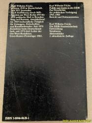 KARL WİLHELM FRİCKE - OPPOSİTİON UND WİDERSTAND İN DER DDR - EİN POLİTİSCHER REPORT - VERLAG WİSSENSCHAFT UND POLİTİK BEREND - ALMANCA KİTAP  (Doğu Almanya'daki Muhalefet ve Direniş - SİYASİ BİR RAPOR)