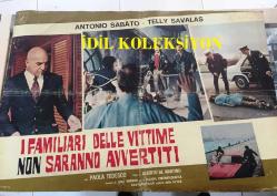 Cinayet Şebekesi, ORİJİNAL İTALYANCA SİNEMA BEZ AFİŞİ - IFAMILIARI DELLE VITTIME NON SARANNO AVVERTITI, 1972, FİLM BEZ AFİŞİ / POSTERİ - BÜYÜK BOY - ORİJİNAL - 67 X 46 cm EBADINDA - Original Turkish Big Size Movie Poster - Telly Savalas, Antonio Sabato, Paola Tedesco, Giuliano Persico, Guido Lollobrigida, Nino Dal Fabbro, Sergio Rossi, Sergio Tramonti