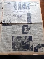 Yeni İstanbul Gazetesi - 6 Ağustos 1952 - Mustafa Nermi - Fransa Müdafaa Vekili Pleven'e Göre Amerikan Yardımı Kıyafetsiz - Türk Basın Heyeti Üsküp'te - Amerikan Filosunun Manevralarında Cumhurbaşkanı Celal Bayar ve Başbakan Adnan Menderes Bulunacak - Hac İçin Müsaade Verilecek - Milli Savunma İhtiyacı İçin 100 Milyon Lira Temin Edildi - Uludağ'daki Volfram Madeninin Çok Zengin Bir Damar Olduğu Anlaşıldı - Kore Değiştirme Birliğimiz Yarın İzmir'e Gelecek -  Esir Şehrin İnsanları Yazan Nureddin Demir (Kemal Tahir) Yazı Dizisi - İzmir Belediye Başkanı Rauf Onursal İzmir Fuarı Hakkında İzahat Verdi - Türkiye Milli Talebe Federasyonu - Sovyet Büyükelçi Andrei Gromyko Yarın Kraliçe İkinci Elizabeth'e Takdim Edilecek - Kızıl Çin'de Tampon Bölgeler - Kore'de Hava Savaşı - Kore'de Mikrop Harbi - Profesör Doktor Tevfik Sağlam - Saatte 800 Kilometre Süratle Giden Bir Tepkili Uçaktan Atlama Tecrübesi - Meşhur Rudge Bisikletleri - MWM Tulumba Grupları - Kienzle Argo Taksimetreleri - Çapamarka