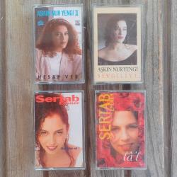 Askin Nur Yengi ,Sertab Erener 1990 lar 4 lu lot kaset