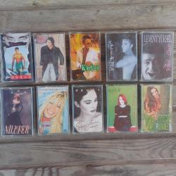 1990'lar Kaset 10'lu lot;Nilufer,Demet Sagiroglu,Candan Ercetin,Yildiz Tilbe,Levent Yuksel,kutsi,Dogus,Rober Hatemo,Kubat
