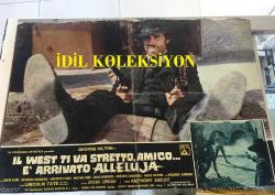 Batı Sana Dar Gelecek Arkadaş, ORİJİNAL İTALYANCA WESTERN SİNEMA BEZ AFİŞİ - Il west ti va stretto amico... è' arrivato alleluja, 1972, FİLM BEZ AFİŞİ / POSTERİ - BÜYÜK BOY - ORİJİNAL - 66 X 45 cm EBADINDA - Original Turkish Big Size Movie Poster -  Giuliano Carnimeo, Tito CarpiIngo Hermes, Giovanni Simonelli, George Hilton, Agata Flori, Raymond Bussières, Umberto D'Orsi, Michael Hinz, Aldo Barberito, Roberto Camardiel, Paolo Gozlino, Riccardo Garrone, Lincoln Tate, Renato Baldini, Nello Pazzafini, Peter Berling, Martial Bresson, Adriana Facchetti, Mara Krupp, Lars Bloch, Fortunato Arena, Luigi Antonio Guerra, Gianni Pulone, Paolo Magalotti