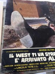 Batı Sana Dar Gelecek Arkadaş, ORİJİNAL İTALYANCA WESTERN SİNEMA BEZ AFİŞİ - Il west ti va stretto amico... è' arrivato alleluja, 1972, FİLM BEZ AFİŞİ / POSTERİ - BÜYÜK BOY - ORİJİNAL - 66 X 45 cm EBADINDA - Original Turkish Big Size Movie Poster -  Giuliano Carnimeo, Tito CarpiIngo Hermes, Giovanni Simonelli, George Hilton, Agata Flori, Raymond Bussières, Umberto D'Orsi, Michael Hinz, Aldo Barberito, Roberto Camardiel, Paolo Gozlino, Riccardo Garrone, Lincoln Tate, Renato Baldini, Nello Pazzafini, Peter Berling, Martial Bresson, Adriana Facchetti, Mara Krupp, Lars Bloch, Fortunato Arena, Luigi Antonio Guerra, Gianni Pulone, Paolo Magalotti