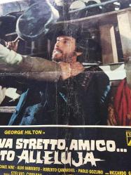 Batı Sana Dar Gelecek Arkadaş, ORİJİNAL İTALYANCA WESTERN SİNEMA BEZ AFİŞİ - Il west ti va stretto amico... è' arrivato alleluja, 1972, FİLM BEZ AFİŞİ / POSTERİ - BÜYÜK BOY - ORİJİNAL - 66 X 45 cm EBADINDA - Original Turkish Big Size Movie Poster -  Giuliano Carnimeo, Tito CarpiIngo Hermes, Giovanni Simonelli, George Hilton, Agata Flori, Raymond Bussières, Umberto D'Orsi, Michael Hinz, Aldo Barberito, Roberto Camardiel, Paolo Gozlino, Riccardo Garrone, Lincoln Tate, Renato Baldini, Nello Pazzafini, Peter Berling, Martial Bresson, Adriana Facchetti, Mara Krupp, Lars Bloch, Fortunato Arena, Luigi Antonio Guerra, Gianni Pulone, Paolo Magalotti