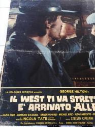 Batı Sana Dar Gelecek Arkadaş, ORİJİNAL İTALYANCA WESTERN SİNEMA BEZ AFİŞİ - Il west ti va stretto amico... è' arrivato alleluja, 1972, FİLM BEZ AFİŞİ / POSTERİ - BÜYÜK BOY - ORİJİNAL - 66 X 45 cm EBADINDA - Original Turkish Big Size Movie Poster -  Giuliano Carnimeo, Tito CarpiIngo Hermes, Giovanni Simonelli, George Hilton, Agata Flori, Raymond Bussières, Umberto D'Orsi, Michael Hinz, Aldo Barberito, Roberto Camardiel, Paolo Gozlino, Riccardo Garrone, Lincoln Tate, Renato Baldini, Nello Pazzafini, Peter Berling, Martial Bresson, Adriana Facchetti, Mara Krupp, Lars Bloch, Fortunato Arena, Luigi Antonio Guerra, Gianni Pulone, Paolo Magalotti