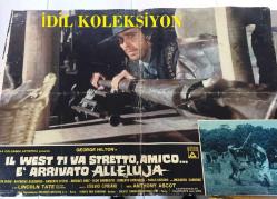 Batı Sana Dar Gelecek Arkadaş, ORİJİNAL İTALYANCA WESTERN SİNEMA BEZ AFİŞİ - Il west ti va stretto amico... è' arrivato alleluja, 1972, FİLM BEZ AFİŞİ / POSTERİ - BÜYÜK BOY - ORİJİNAL - 66 X 45 cm EBADINDA - Original Turkish Big Size Movie Poster -  Giuliano Carnimeo, Tito CarpiIngo Hermes, Giovanni Simonelli, George Hilton, Agata Flori, Raymond Bussières, Umberto D'Orsi, Michael Hinz, Aldo Barberito, Roberto Camardiel, Paolo Gozlino, Riccardo Garrone, Lincoln Tate, Renato Baldini, Nello Pazzafini, Peter Berling, Martial Bresson, Adriana Facchetti, Mara Krupp, Lars Bloch, Fortunato Arena, Luigi Antonio Guerra, Gianni Pulone, Paolo Magalotti