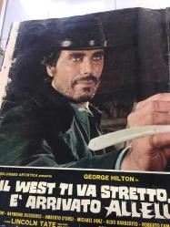Batı Sana Dar Gelecek Arkadaş, ORİJİNAL İTALYANCA WESTERN SİNEMA BEZ AFİŞİ - Il west ti va stretto amico... è' arrivato alleluja, 1972, FİLM BEZ AFİŞİ / POSTERİ - BÜYÜK BOY - ORİJİNAL - 66 X 45 cm EBADINDA - Original Turkish Big Size Movie Poster -  Giuliano Carnimeo, Tito CarpiIngo Hermes, Giovanni Simonelli, George Hilton, Agata Flori, Raymond Bussières, Umberto D'Orsi, Michael Hinz, Aldo Barberito, Roberto Camardiel, Paolo Gozlino, Riccardo Garrone, Lincoln Tate, Renato Baldini, Nello Pazzafini, Peter Berling, Martial Bresson, Adriana Facchetti, Mara Krupp, Lars Bloch, Fortunato Arena, Luigi Antonio Guerra, Gianni Pulone, Paolo Magalotti