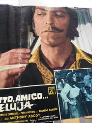 Batı Sana Dar Gelecek Arkadaş, ORİJİNAL İTALYANCA WESTERN SİNEMA BEZ AFİŞİ - Il west ti va stretto amico... è' arrivato alleluja, 1972, FİLM BEZ AFİŞİ / POSTERİ - BÜYÜK BOY - ORİJİNAL - 66 X 45 cm EBADINDA - Original Turkish Big Size Movie Poster -  Giuliano Carnimeo, Tito CarpiIngo Hermes, Giovanni Simonelli, George Hilton, Agata Flori, Raymond Bussières, Umberto D'Orsi, Michael Hinz, Aldo Barberito, Roberto Camardiel, Paolo Gozlino, Riccardo Garrone, Lincoln Tate, Renato Baldini, Nello Pazzafini, Peter Berling, Martial Bresson, Adriana Facchetti, Mara Krupp, Lars Bloch, Fortunato Arena, Luigi Antonio Guerra, Gianni Pulone, Paolo Magalotti