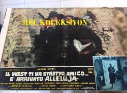 Batı Sana Dar Gelecek Arkadaş, ORİJİNAL İTALYANCA WESTERN SİNEMA BEZ AFİŞİ - Il west ti va stretto amico... è' arrivato alleluja, 1972, FİLM BEZ AFİŞİ / POSTERİ - BÜYÜK BOY - ORİJİNAL - 66 X 45 cm EBADINDA - Original Turkish Big Size Movie Poster -  Giuliano Carnimeo, Tito CarpiIngo Hermes, Giovanni Simonelli, George Hilton, Agata Flori, Raymond Bussières, Umberto D'Orsi, Michael Hinz, Aldo Barberito, Roberto Camardiel, Paolo Gozlino, Riccardo Garrone, Lincoln Tate, Renato Baldini, Nello Pazzafini, Peter Berling, Martial Bresson, Adriana Facchetti, Mara Krupp, Lars Bloch, Fortunato Arena, Luigi Antonio Guerra, Gianni Pulone, Paolo Magalotti