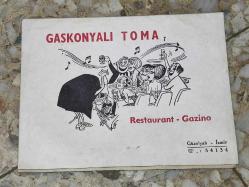 17330-GASKONYALI TOMA RESTORANT-GAZİNO FOTOĞRAF KABI**RAHMETLİ ERKAN YOLAÇ GENÇLİK S/B FOTOĞRAFLI***