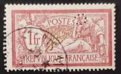 +++ FRANSA ÖZGÜRLÜK ve BARIŞ  1900   1f    - DAMGALI , PERFİN