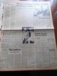 Yeni İstanbul Gazetesi - 16 Aralık 1952 - Mürebbiye Yazan Hüseyin Rahmi Gürpınar Yazı Dizisi - Tunus'ta Fransızların Islahat Teklifi Kabul Edildi - Noel Baba'nın NATO Karargahına Yaptığı Ziyaret - Halkevleri Ve Resmi İlanlara Dair Sözlü Sorular Görüşüldü - Kızıllar Noel'den Daha Önce Seul'e Gireceklerlermiş - Cumhurbaşkanı Celal Bayar'a Suikast Yapan Celal İyioğlu - Fuat Köprülü - Eisenhower Mac Arthur Mülakatı - Büyük Kardeşim Atatürk Anlatan Makbule Atadan Yazı Dizisi - Denizlerin Efesi Gazi Umur Paşa Yazan Tevfik İnci Yazı Dizisi - Kanuni Esasi'nin İlanı - Arkeoloji Müzesi - Meşhur Amerikan Yıldızı Ginger Rogers - Japonya Birleşmiş Milletler Teşkilatına Girmiyor - Sudan'da Kapatılan Solcu Mecmua - Eskişehir'de Devlet Demir Yolları İşçileri Bir Federasyon Kurdular - Şehir Orkestrasının Pazar Konserleri - Tarihte Osmanlı Devleti İle Mısır Arasındaki Münasebet - Volvo Kamyonları - Çapamarka -