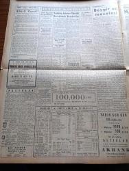 Yeni İstanbul Gazetesi - 7 Aralık 1952 - Mürebbiye Yazan Hüseyin Rahmi Gürpınar Yazı Dizisi - Metin Toker Paris'ten Telsizle Bildiriyor Türk Yunan Yakınlaşması - Başkan Eisenhower Amerika'ya Dönüyor - Alman Barış Antlaşması Tasdik Edildi - Suikastçılar Grubu İstanbul'da Bir Merkezden Mi İdare Ediliyor - Son Hadiseler Hakkında Adnan Menderes'in Adana Nutku - İran Sabık Başbakanı Razmara'nın Katili Kaşani'nin Elini Öpüyor - Büyük Kardeşim Atatürk Anlatan Makbule Atadan Yazı Dizisi - Denizlerin Efesi Gazi Umur Paşa Yazan Tevfik İnci - Maç Biletlerinin Satışında Yeni Esaslar Tesbit Edildi - Alman Polisleri Sovyet Üniforması Giymek İstemiyor - Everest Gene Fethedilemedi - Namık Kemal - 1001 Gece Masalları Sihirli Kandil Çeviren Reşad Nuri Darago Yazı Dizisi - Moda - Beşiktaş Etnikos'u 2 0 Yendi - Japonya'nın En Meşhur Karikatüristi Shimizu - Galatasaray - Volvo Traktör - Luxor Radyo - Gripin