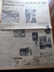 Yeni İstanbul Gazetesi - 7 Aralık 1952 - Mürebbiye Yazan Hüseyin Rahmi Gürpınar Yazı Dizisi - Metin Toker Paris'ten Telsizle Bildiriyor Türk Yunan Yakınlaşması - Başkan Eisenhower Amerika'ya Dönüyor - Alman Barış Antlaşması Tasdik Edildi - Suikastçılar Grubu İstanbul'da Bir Merkezden Mi İdare Ediliyor - Son Hadiseler Hakkında Adnan Menderes'in Adana Nutku - İran Sabık Başbakanı Razmara'nın Katili Kaşani'nin Elini Öpüyor - Büyük Kardeşim Atatürk Anlatan Makbule Atadan Yazı Dizisi - Denizlerin Efesi Gazi Umur Paşa Yazan Tevfik İnci - Maç Biletlerinin Satışında Yeni Esaslar Tesbit Edildi - Alman Polisleri Sovyet Üniforması Giymek İstemiyor - Everest Gene Fethedilemedi - Namık Kemal - 1001 Gece Masalları Sihirli Kandil Çeviren Reşad Nuri Darago Yazı Dizisi - Moda - Beşiktaş Etnikos'u 2 0 Yendi - Japonya'nın En Meşhur Karikatüristi Shimizu - Galatasaray - Volvo Traktör - Luxor Radyo - Gripin