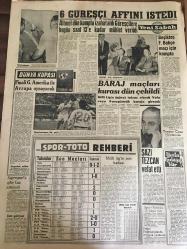 YENİ SABAH GAZETESİ  12 HAZİRAN 1962 YIL :25 SAYI :8349--AP  de çatışma bugün de grupta olacak --CHP grubu  da İnönü  'ye 2 gün mühlet  verdi---Malatya da  jandarmalar  ile halk arasında  hadiseler  oldu ---Feyzioğlu  , buğdaya  gelen zammı  savunmasını yaptı --Karamanlis  köylüye buğday ekmeyin dedi ---Çaldığı paraları tam sayarken  yakalandı --Eski Bakan Kızı  İntihara  Teşebbüs Etti ----9 Çocuklu ana  çok çocuk  yetiştirme  madalyası aldı ---Kömür ile  şeker :Siyavuşgil ---Sinemalar ,Radyolar   --Atlas : Marsist  ,Emek :Uçan Cambazlar ,İnci :Unutamadığım Kadın ,Konak :Aşk oyunları  ,lale :Müthiş Mücadele ,Levent :Sevgili Hiroşima ---6 Güreşçi Affını İstedi --Finali  G. Amerika  ile  Avrupa Oynayacak --Baraj  maçları  kurası  dün çekildi --Beşiktaş  Fenerbahçe  Maçı İçin Kampa --Şazi Tezcan  Vefat Etti --