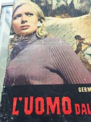 Altın Yumruk İstanbul'da, ORİJİNAL İTALYANCA WESTERN SİNEMA BEZ AFİŞİ - L'UOMO DAL PUGNO D'ORO - El hombre del puño de oro, 1967, FİLM BEZ AFİŞİ / POSTERİ - BÜYÜK BOY - ORİJİNAL - 66 X 44 cm EBADINDA - Original Turkish Big Size Movie Poster - Jaime Jesús Balcázar, Germán Cobos, Erika Blanc, Franco Ressel, Tomás Torres, Antonella Murgia, Giuliano Raffaelli, Pietro Ceccarelli, Luis de Tejada, Mónica Randall