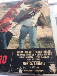 Altın Yumruk İstanbul'da, ORİJİNAL İTALYANCA WESTERN SİNEMA BEZ AFİŞİ - L'UOMO DAL PUGNO D'ORO - El hombre del puño de oro, 1967, FİLM BEZ AFİŞİ / POSTERİ - BÜYÜK BOY - ORİJİNAL - 66 X 44 cm EBADINDA - Original Turkish Big Size Movie Poster - Jaime Jesús Balcázar, Germán Cobos, Erika Blanc, Franco Ressel, Tomás Torres, Antonella Murgia, Giuliano Raffaelli, Pietro Ceccarelli, Luis de Tejada, Mónica Randall