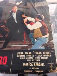 Altın Yumruk İstanbul'da, ORİJİNAL İTALYANCA WESTERN SİNEMA BEZ AFİŞİ - L'UOMO DAL PUGNO D'ORO - El hombre del puño de oro, 1967, FİLM BEZ AFİŞİ / POSTERİ - BÜYÜK BOY - ORİJİNAL - 66 X 44 cm EBADINDA - Original Turkish Big Size Movie Poster - Jaime Jesús Balcázar, Germán Cobos, Erika Blanc, Franco Ressel, Tomás Torres, Antonella Murgia, Giuliano Raffaelli, Pietro Ceccarelli, Luis de Tejada, Mónica Randall