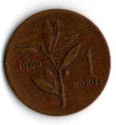 Tc. 1 Kuruş 1966 (Mp1224)