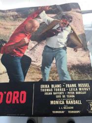 Altın Yumruk İstanbul'da, ORİJİNAL İTALYANCA WESTERN SİNEMA BEZ AFİŞİ - L'UOMO DAL PUGNO D'ORO - El hombre del puño de oro, 1967, FİLM BEZ AFİŞİ / POSTERİ - BÜYÜK BOY - ORİJİNAL - 66 X 44 cm EBADINDA - Original Turkish Big Size Movie Poster - Jaime Jesús Balcázar, Germán Cobos, Erika Blanc, Franco Ressel, Tomás Torres, Antonella Murgia, Giuliano Raffaelli, Pietro Ceccarelli, Luis de Tejada, Mónica Randall