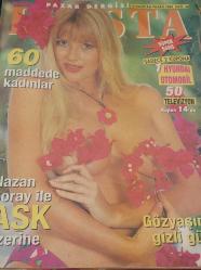 MİLLİYET GAZETESİ-MİLLİYET FİESTA PAZAR DERGİSİ-FİESTA-DERGİ-PAZAR-EK-19 HAZİRAN-1994-SAYI:48-KAPAK-FOTOĞRAF-RÖPORTAJ-SOSYETE-HAZIRCEVAP-SABUN KÖPÜĞÜ-BİLİM-SPOR DÜNYASI-SİNEMA-DÜNYA-HABERLER-ARAŞTIRMA-PAZAR KEYFİ-SÜPER-ŞANS-NAOMİ CAMPBELL-DEWİD BOWİE-BİLL CLİNTON-PAMELA ANDERSON-KARİKATÜRİST-NAZAN ŞORAY-NAZO-AŞK-ÜZERİNE-ROCK^'N ROLL-KADINLAR-GÖZYAŞI-GİZLİ-GÜÇ-TANSU ÇİLLER-ROMANTİK-WESTERN-CENNET-TOUESROK-OKYANUS-SEDEFÇİ DEDE-DİDİM-BURAK KUT-KENAN DOĞULU-SİBEL EGEMEN-BURHAN ŞEŞEN-NİL BENTÜRK-AJDA PEKKAN-HALİT KIVANÇ-ÇİNGENE-KİBARİYE-GÜLLÜ-GÜLBEN ERGEN-AJLAN BÜYÜKBURÇ-BEGÜM ÖZBEK-TOLGA HAN-SEVİM EGESOY-TARKAN - İdil Koleksiyon