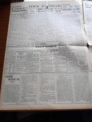 Yeni İstanbul Gazetesi - 13 Nisan 1953 - Sovyet Rusya İngiltere İle Anlaşmak İstiyor - CHP Genel Sekreteri Kasım Gülek'in Mersin'deki Ağır İthamları - Amerika Yakınşarka Yardımlar Arttırılacak - Anadolu Ajansı Taşlandı - Kore'de Esir Mübadelesi 20 Nisan Günü Başlıyor - Ecnebi Mektepleri - İstanbulumuzun Fetih Yıldönümü İle İlgili Kongre - Devrim Ocaklarının Mühim Bir Kararı - Mustafa Nermi - Küçük İnsanlar Yazan Faik Baysal Yazı Dizisi - Fenerbahçe'de Yeni Açılan Kulüplere 104 Tekne Hediye Edildi - Komünistler Ellerindeki Esirlere Daimi Baskı Yapıyor - Dumlupınar Denizaltısı Şehitleri İçin Mevlit - Zenci Kız Kansas Şehri Belediye Başkanlığına Seçildi - Azra Bora - Hüseyin Avni Şanda - Ankara İstanbul Radyosu Programı - Büyük Röportaj Serisi İslam Memleketleri Yazan Fikret Adil Yazı Dizisi - Çanakkale Kupasında Vefa Beşiktaş'ı 3 2 Mağlup Etti - Galatasaray Ankaragücü'nü 3 2 Yendi - Jawa Motosikletleri - Arı Bisküvileri