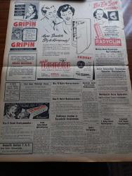 Yeni İstanbul Gazetesi - 16 Nisan 1953 - Fuat Köprülü Dulles İle Paris'te Görüşecek - Ferid Melen - Emlak Bankası Kredileri Yüzünden Çıkan Tartışma - Cumhurbaşkanı Celal Bayar Dün Güney İllerine Hareket Etti - Arjantin Cumhurbaşkanı Peron'a Suikast Teşebbüsü - Fahrettin Kerim Gökay Filadelfiya'da Klakson Yasağı Tavsiye Etmiyor - Beşiktaş Takımı Viyana'ya Gidiyor -  Küçük İnsanlar Yazan Faik Baysal Yazı Dizisi - Pendik'teki Bakteriyoloji Enstitüsünün Mazhariyeti - Doktor Muzaffer Bekman - Lanetli Mahalle Yazan Mehmet Davaz Yazı Dizisi - Hasan Polatkan'ın Açtırdığı Krediler Mevzuu Dünkü Mecliste Görüşüldü - Orhan Veli Kanık'ı Anma Töreni - Pakistan'ın Milli Şair Ve Filozofu Muhammed İkbal İçin Tören - Hikaye Piyanist Yanıldı Yazan Turgut Fuat Yazı Dizisi - Fethi Turfan - Büyük Röportaj Serisi İslam Memleketleri Yazan Fikret Adil Yazı Dizisi - Bir Kadın Gazeteci Hollywood Dedikodularını Açığa Vurdu - Stanley Baker - Virginia Mckenna - Radyolin Diş Macunu - Gripin