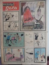 Pazar Ekstra Haftalık Aktüalite Sinema Tiyatro Müzik ve Magazin Dergisi - 6 Nisan 1969 - Çin Falı - Bulmaca - İngrid Bergman'ın Kızı İnsanlardan Kaçıyor - Vito Genovese - Al Capone - Ginger Rogers - Kümeste Yaşayan Kadınlar - 200.000 Liraya Bir Banyo Dairese - Aşk Fotoğrafları Sergisi Açılıyor - Bir Kupa Yapılıyor - Mutluluk - Nüfus Planlaması Tatbik Ediliyor - Kediler ve Köpeklere de - Nurten Yaşaroğlu - Leyla Beyki - Sevim Karaca - Teyfika Buharılı - Madam Aytaç - Bana Derler Fosforlu - Sülün Osman Alman Televizyonunda - Dağılanlar Toplandı - Nilüfer Koçyiğit - Figen Say - Yıldırım Gencer - Zeynep Aksu - Köpekten Korkarmış - Sadri Alışık - Alfred Hitchcock - 2 Saatte 10 Yaş Gençleşmek Mümkün - Ev Hayatı Sizi Mutlu Ediyor mu? - Çakıl Taşı Ne İşe Yarar? - Şaka fotoğraf ve haberi - Tam Takım Dergi