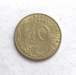 Fransa 10 Centimes 1982