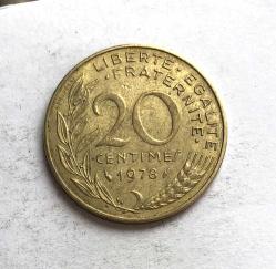 Fransa 20 Centimes 1978