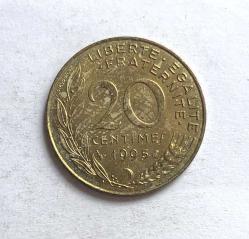 Fransa 20 Centimes 1995